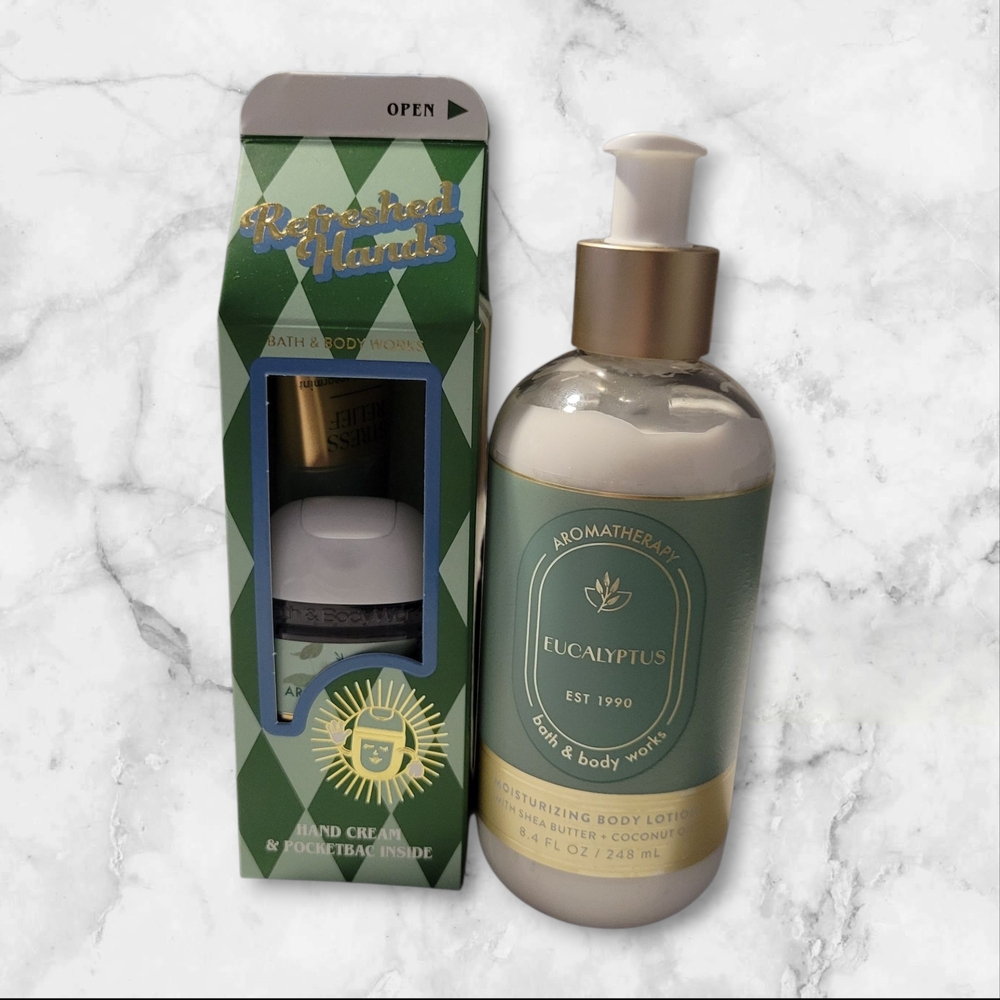 Eucalyptus Moisturizing Body Lotion & 2pc Refreshed Hands Gift Set - New!!